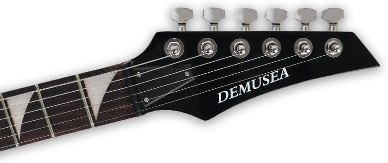 demusea electric guitar 24frets single tremolo HSH pickups maple neck phoenix body 25.5inch scale length glossy blue color 1V 1T 5ways toggle for starter beginner party show(YIB30SD-BLUE) - Image 3